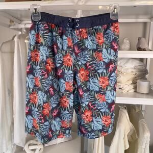 Tommy Bahama boys size 14/16 swim trunks botanical, coastal, beachy #2443